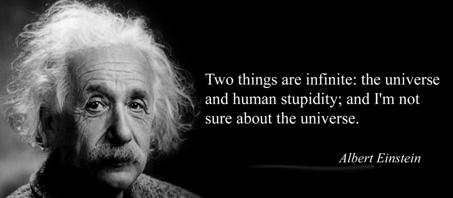 Einstein Stupidity Quote