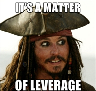 Captain Jack Sparrow It's a matter of leverage